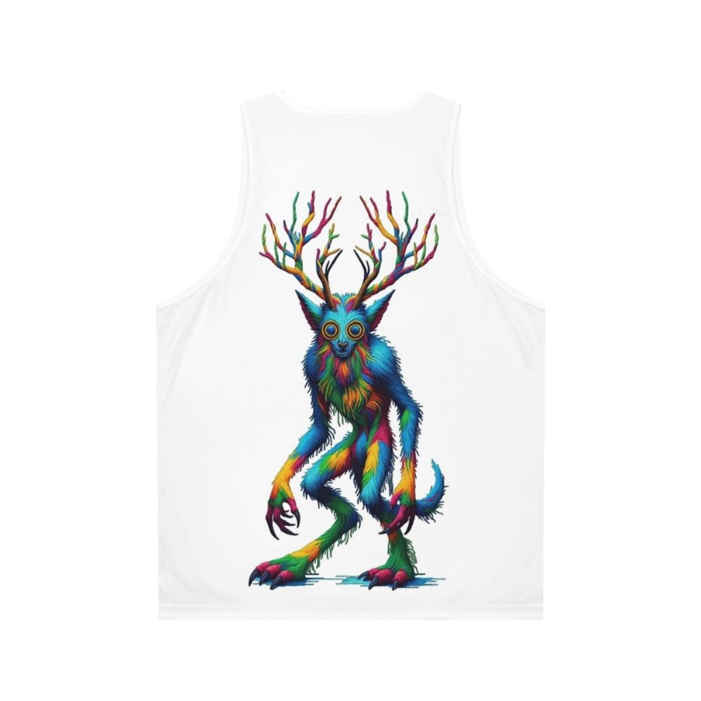 Embroidered Wendigo Unisex Tank Top - Back