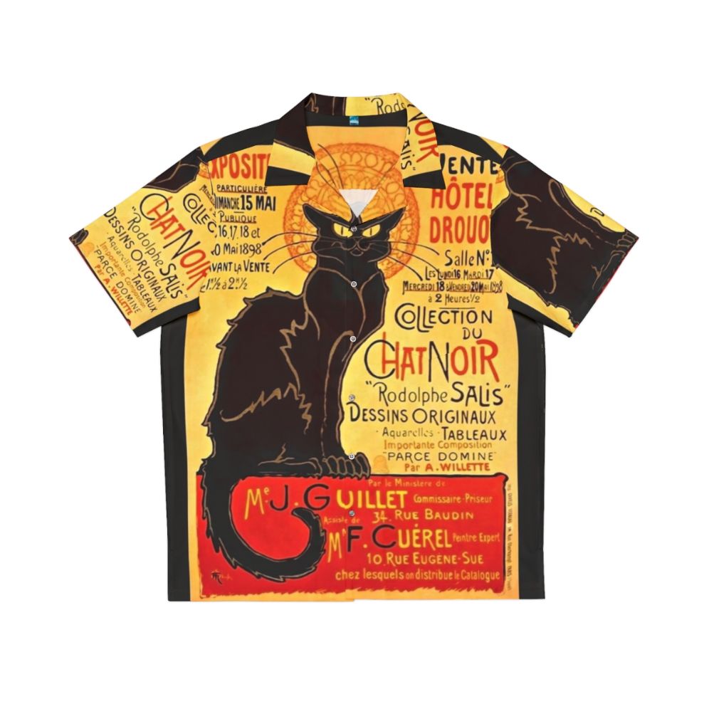 Vintage 1896 Le Chat Noir Hawaiian Shirt