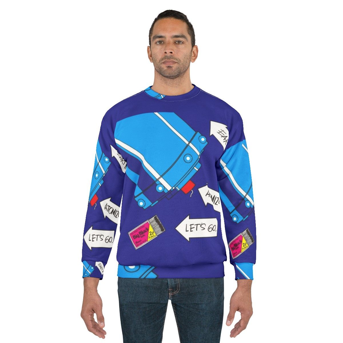 Atomizer Sweatshirt with Industrial Music and Alternative Rock Graphic - men