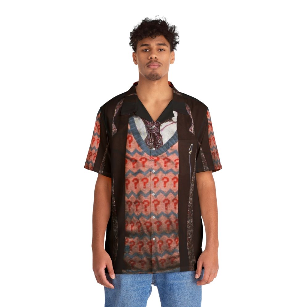 7th Doctor Sylvester Mccoy Hawaiian Shirt with Question Mark - Lifestyle