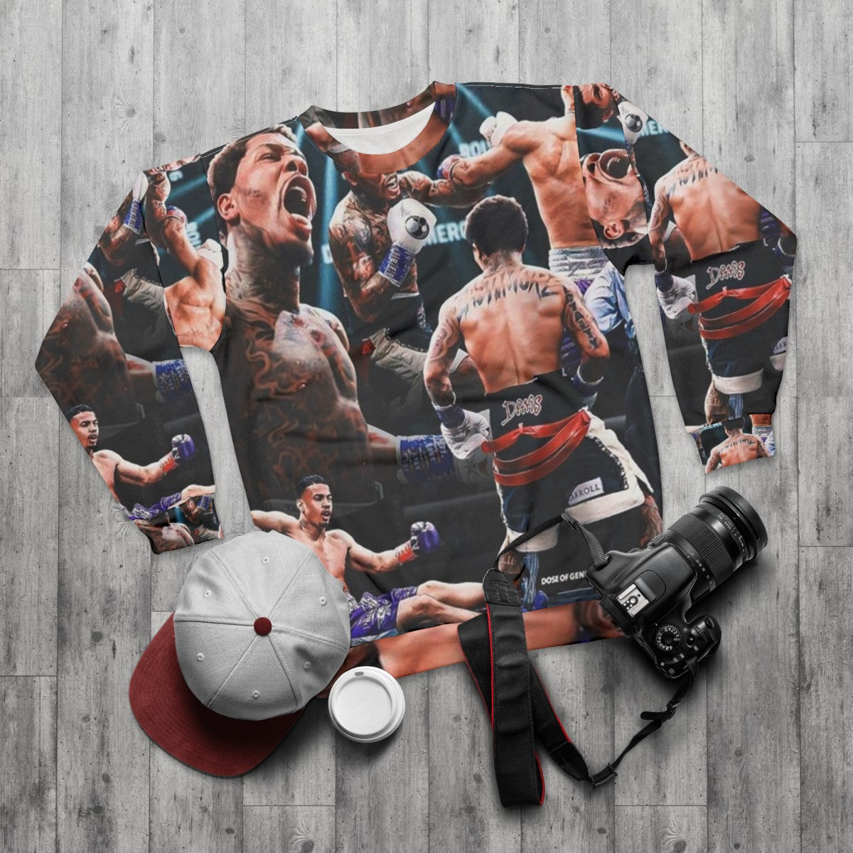 Gervonta Davis Boxing Sweatshirt - flat lay