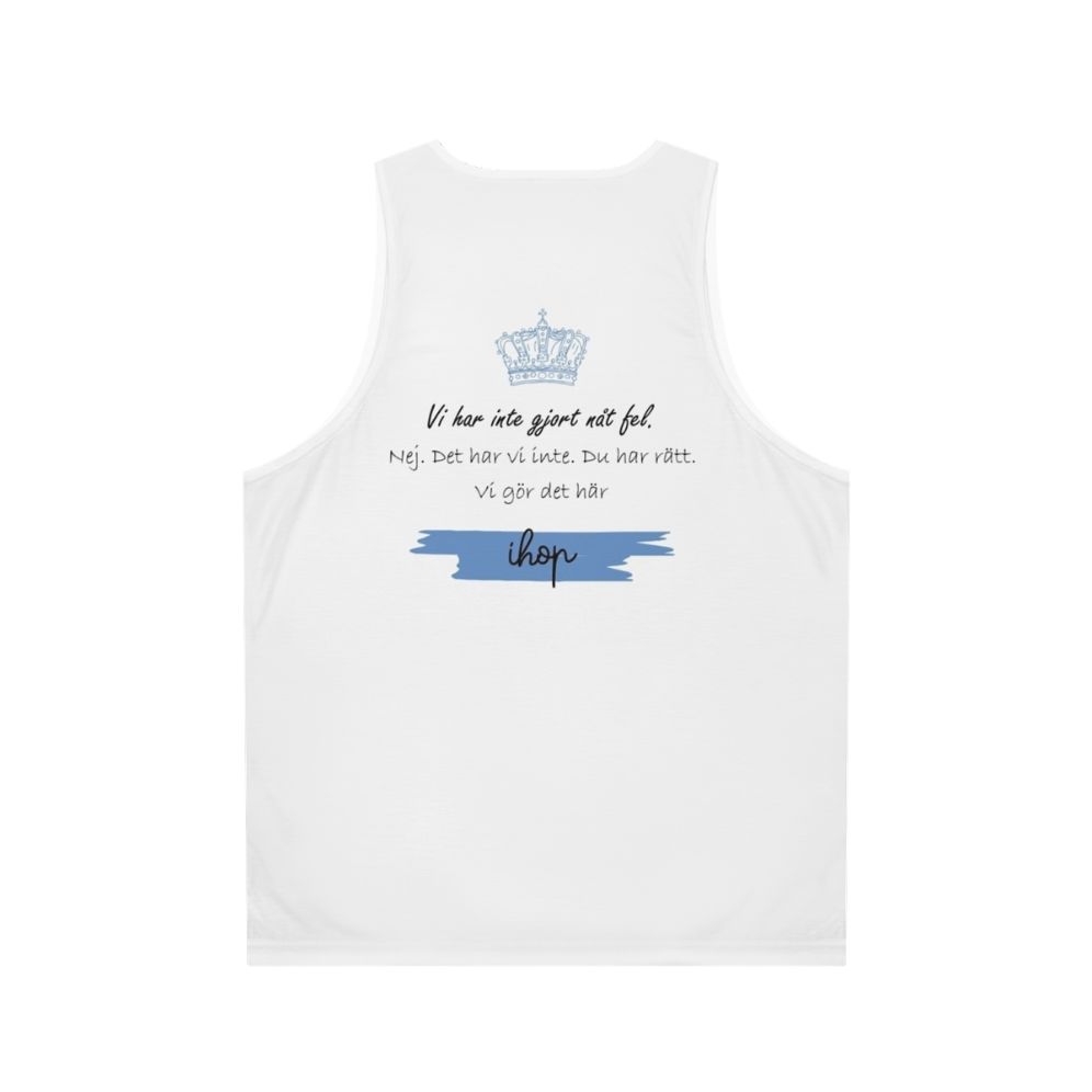 Young Royals Unisex Tank Top with Prince Wilhelm and Simon Eriksson - Back