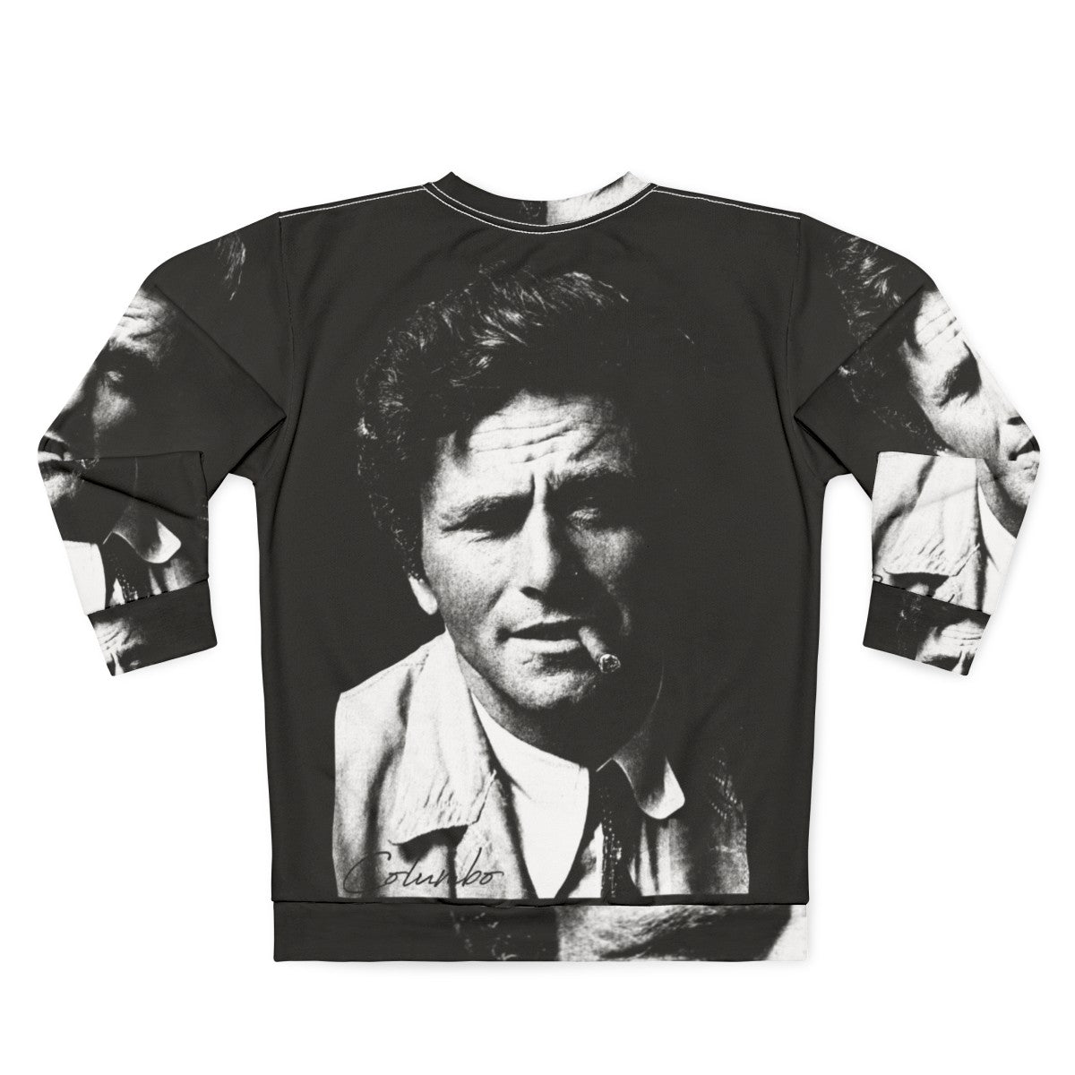 Columbo Portrait Sweatshirt featuring Peter Falk - Back