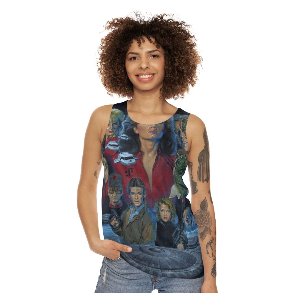 Retro V Visitors Unisex Tank Top - women