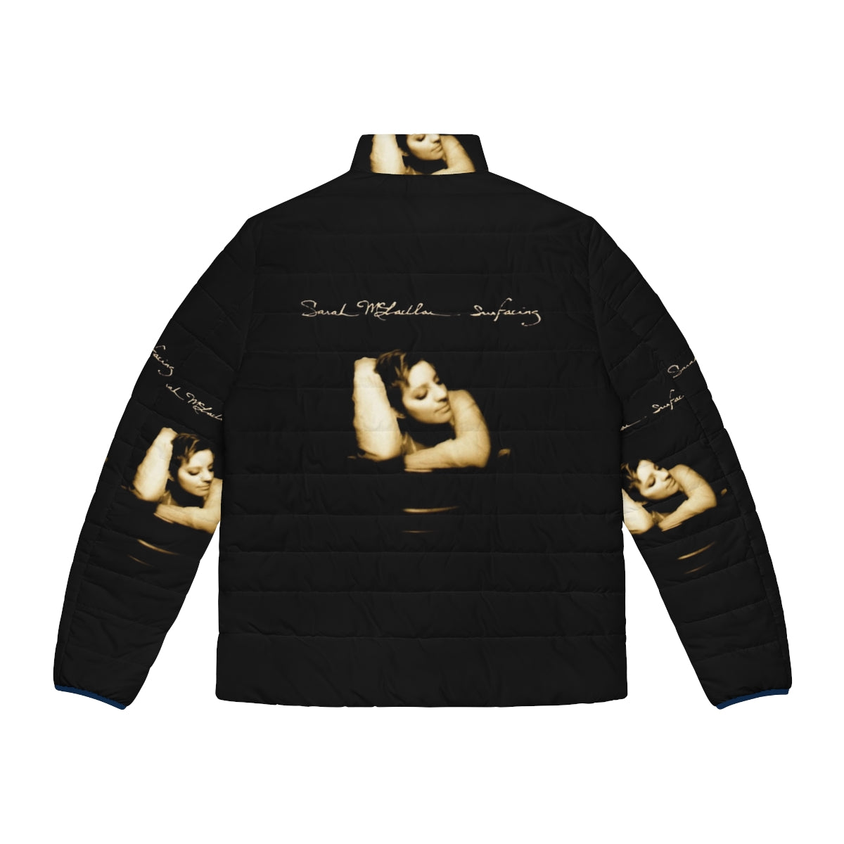 Sarah Mclachlan Surfacing Puffer Jacket with Album Cover Art Design - Back