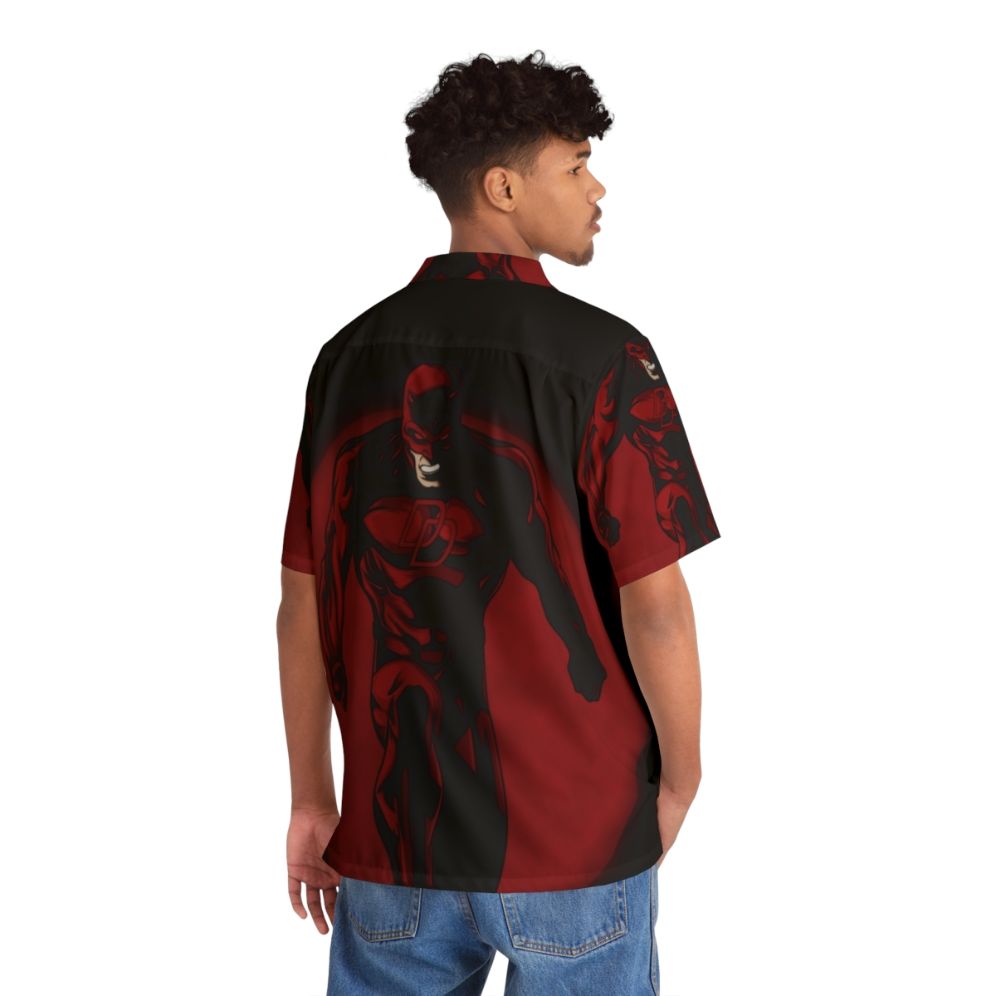 Devil Hawaiian Shirt, featuring a bold, demonic design - People Back