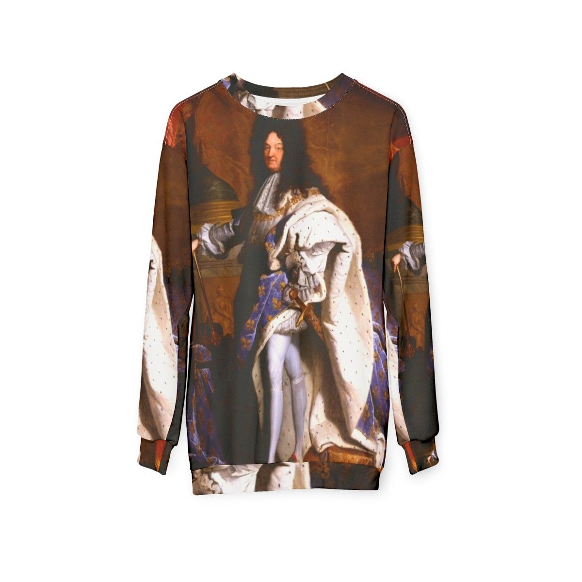 Hyacinth Rigaud Louis XIV King Sun Baroque Painting Art Sweatshirt - hanging