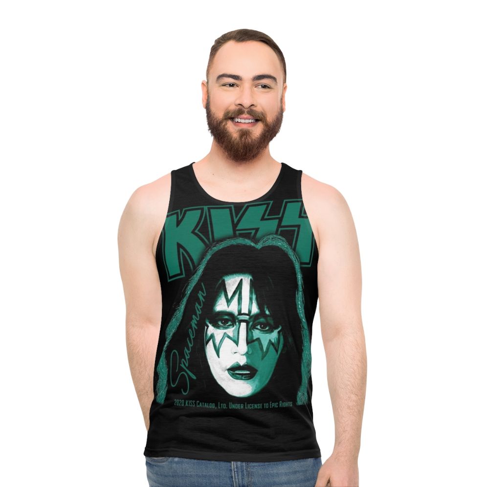 Spaceman Kiss Rock Band Unisex Tank Top - men