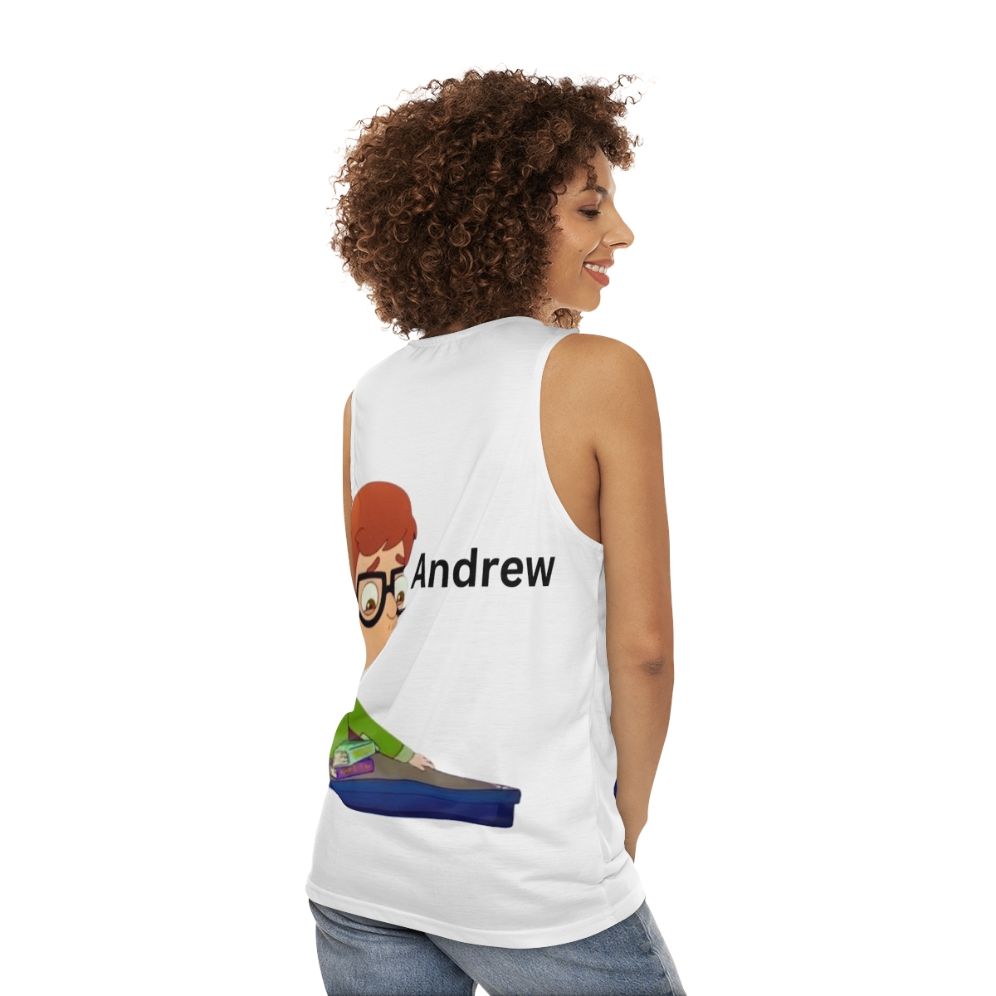 Big Mouth Andrew Glouberman Fanart Unisex Tank Top - women back