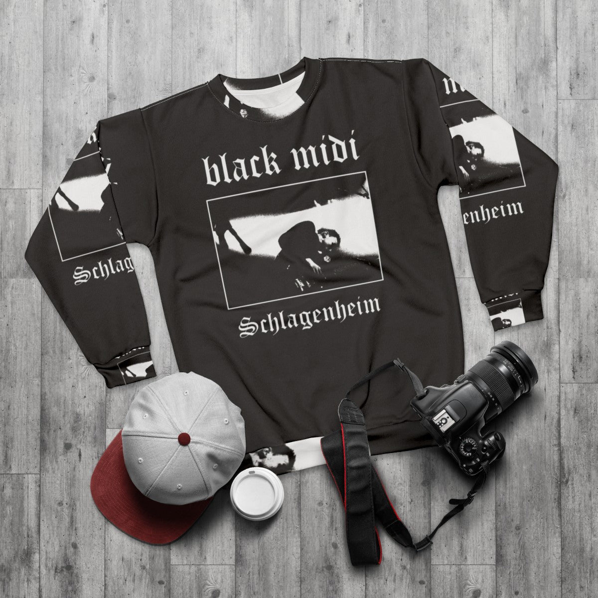 Black Midi Schlagenheim Metal Sweatshirt - flat lay