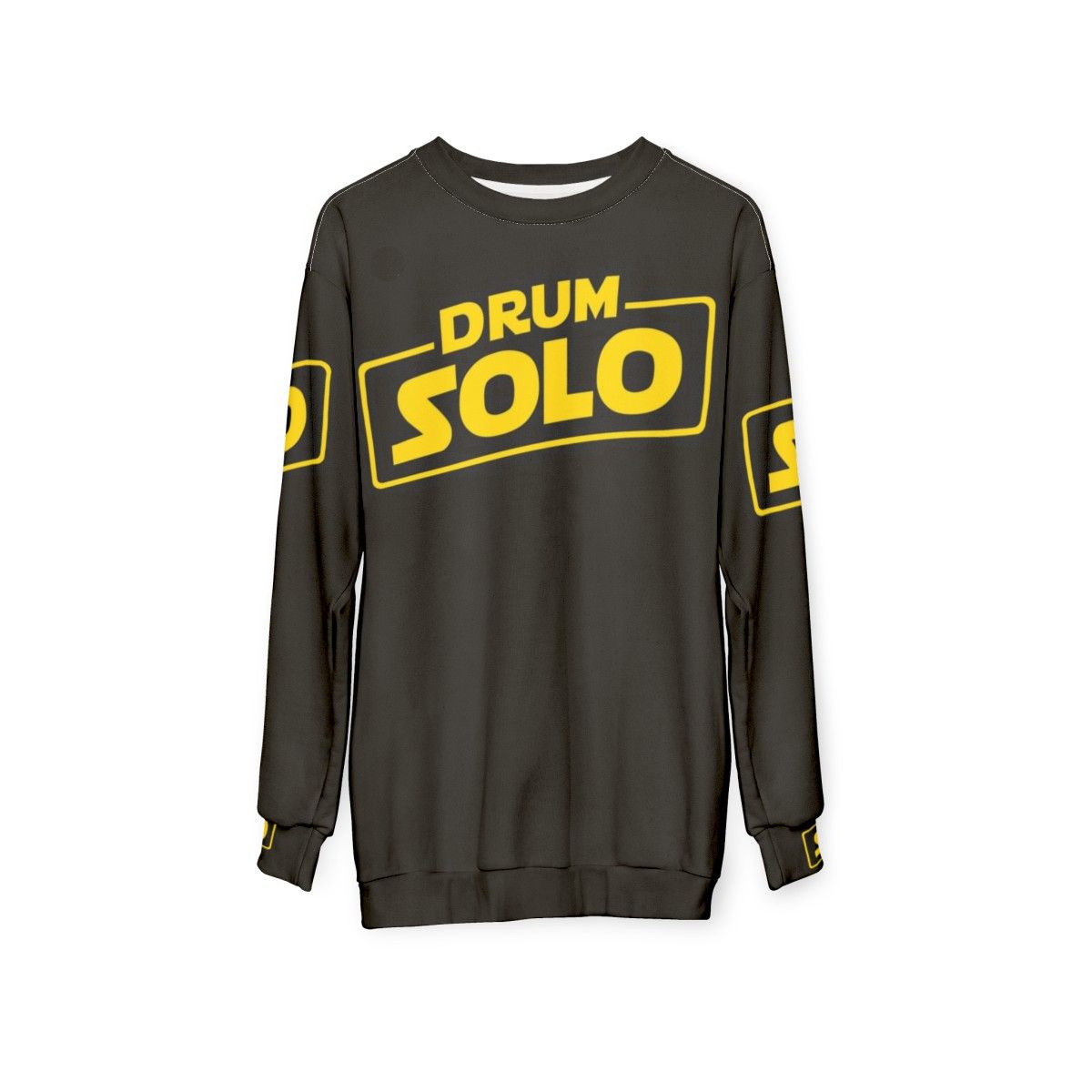 Drum Solo Sweatshirt for Drummers and Music Lovers - hanging