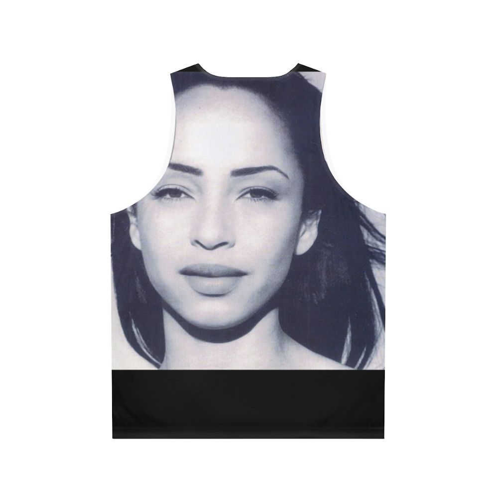 Vintage Sade Singer Unisex Tank Top - Back