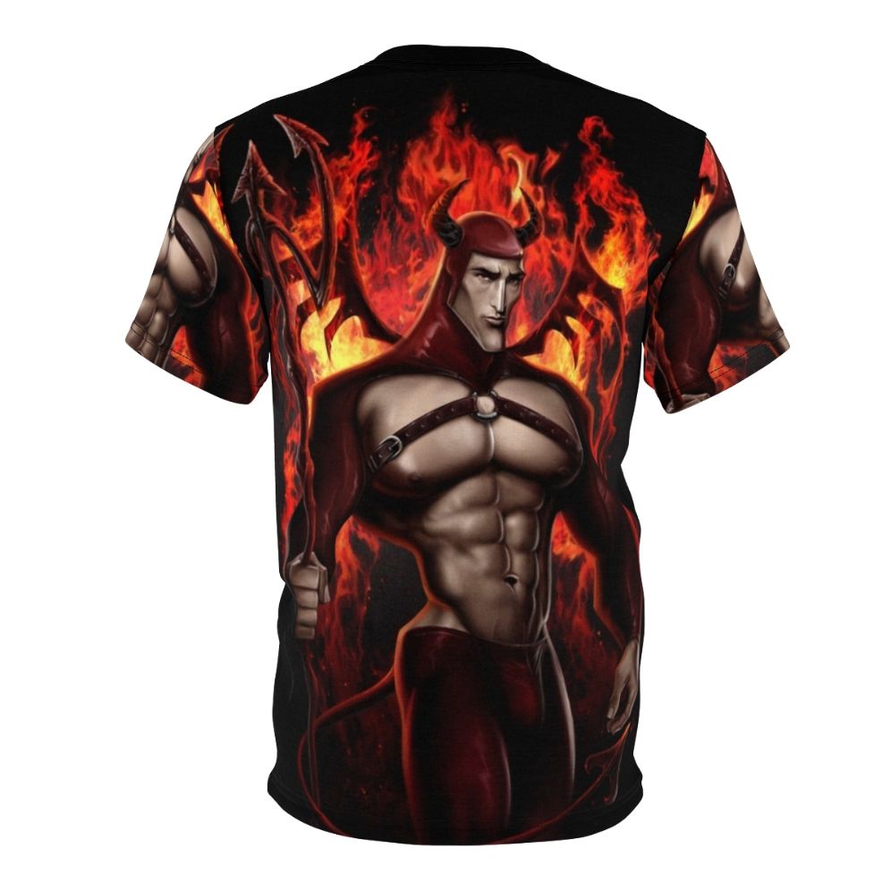 Heroes-inspired graphic t-shirt with vibrant all-over print design - Back