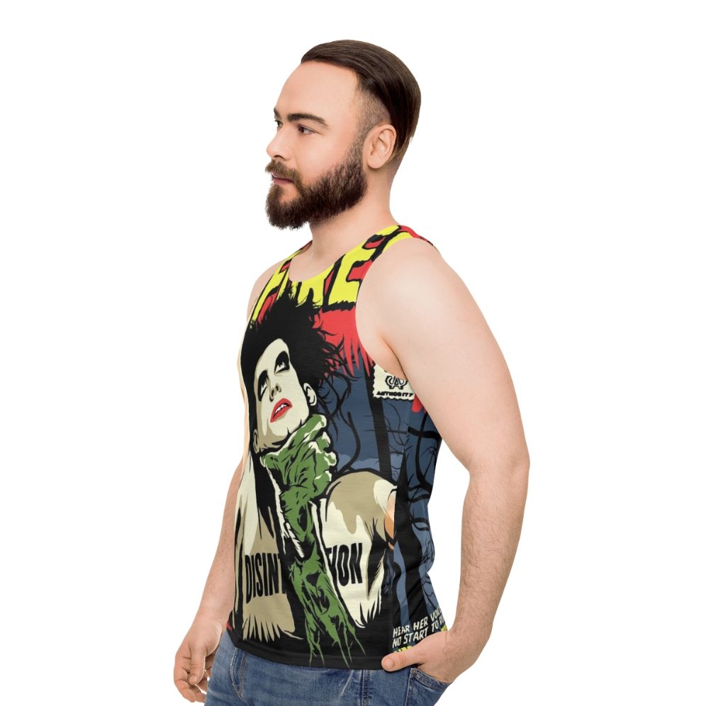 Retro Goth Horror 80s Unisex Tank Top - men side