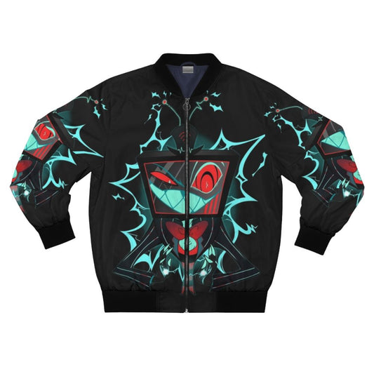 Hazbin Hotel Vox Electric Blue Bomber Jacket