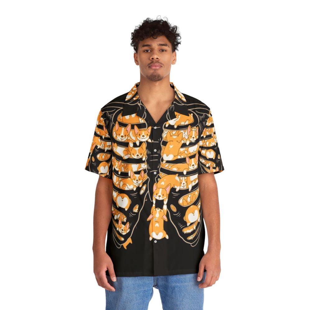 Corgis Hawaiian Shirt - People Front