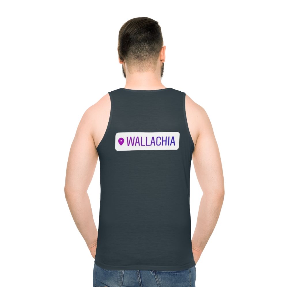 Castlevania Location Tag Unisex Tank Top - men back