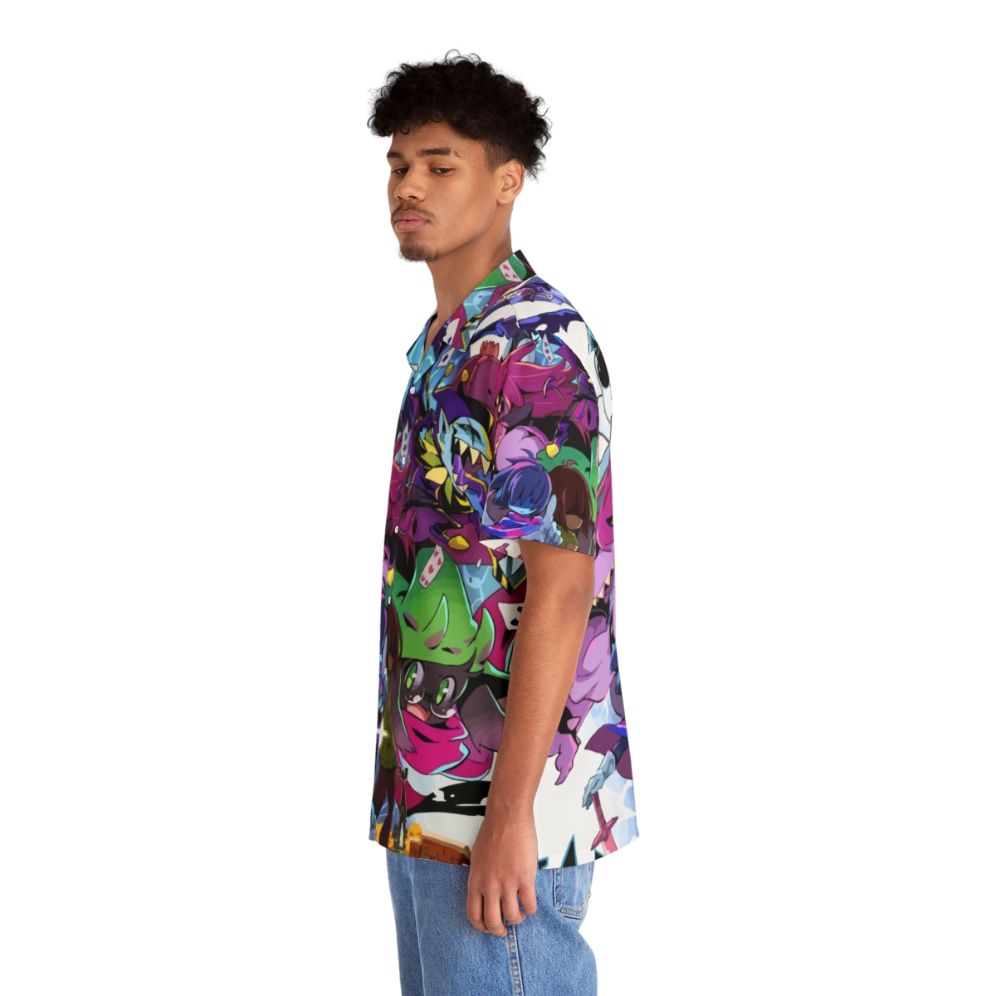 Deltarune Adventure Hawaiian Shirt with Vibrant Gaming Inspired Design - People Left