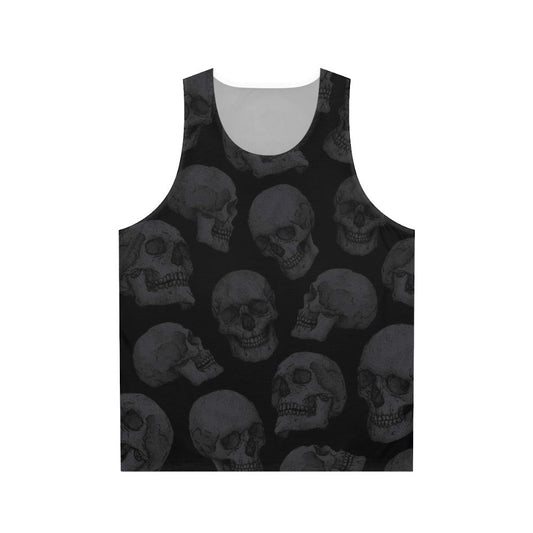 Edgy skull unisex tank top