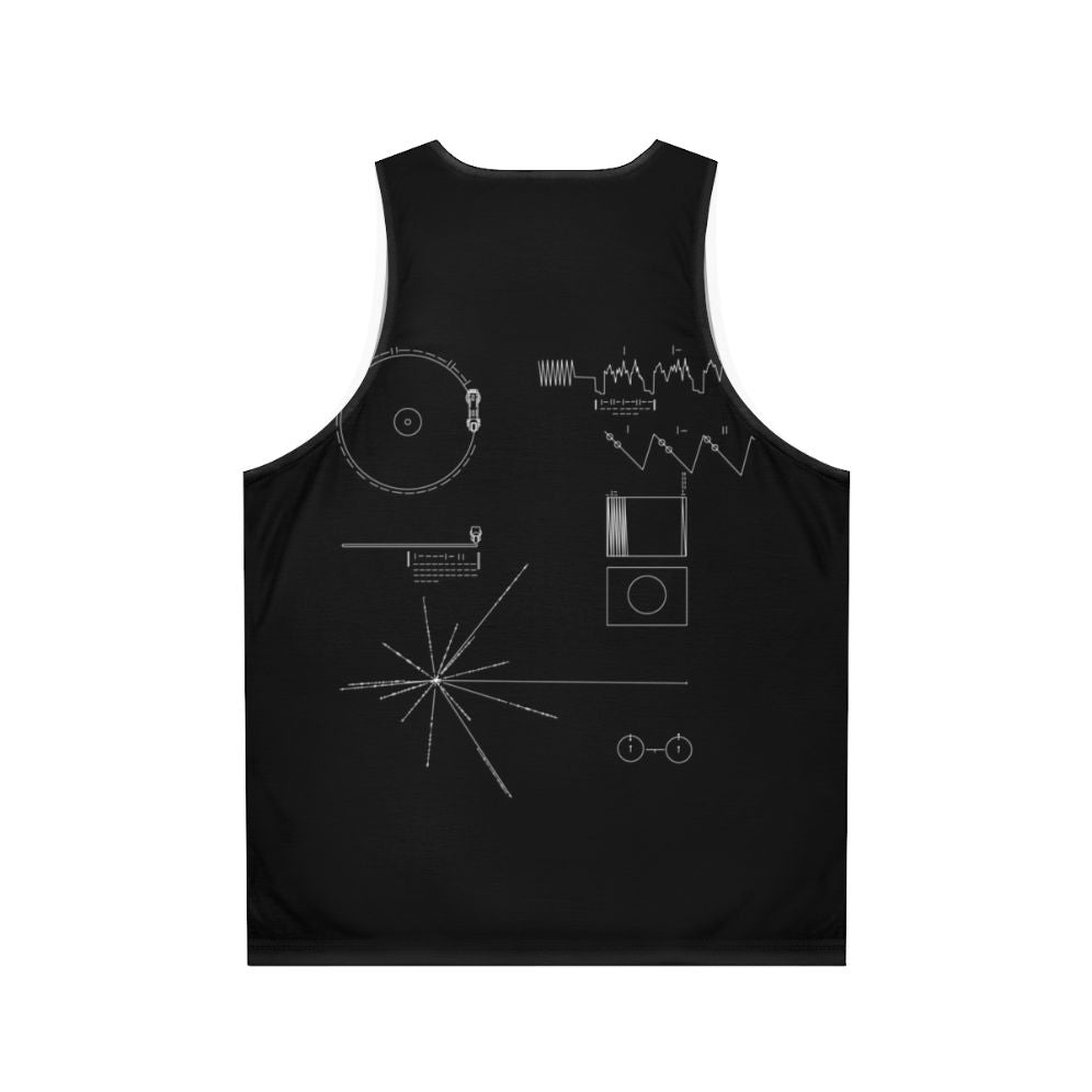 Voyager Golden Record Unisex Tank Top - Back