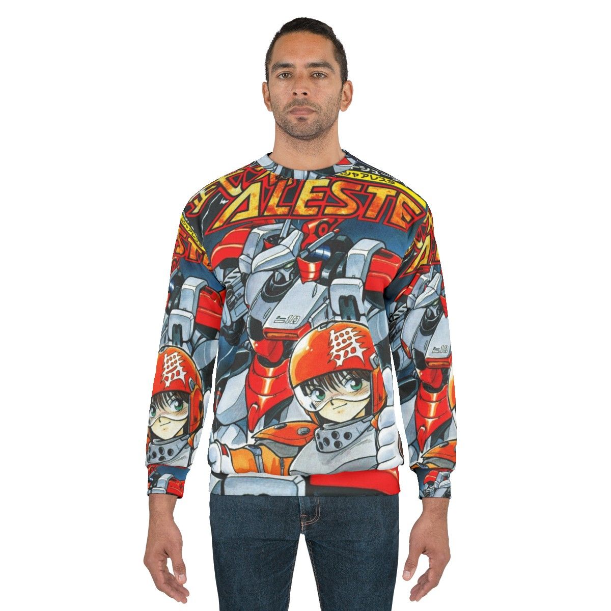 Musha Aleste Retro Gaming Sweatshirt - men