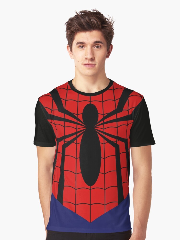 Graphic t-shirt design featuring Ben Reilly, Mayday Parker, and Spider-Man - Men