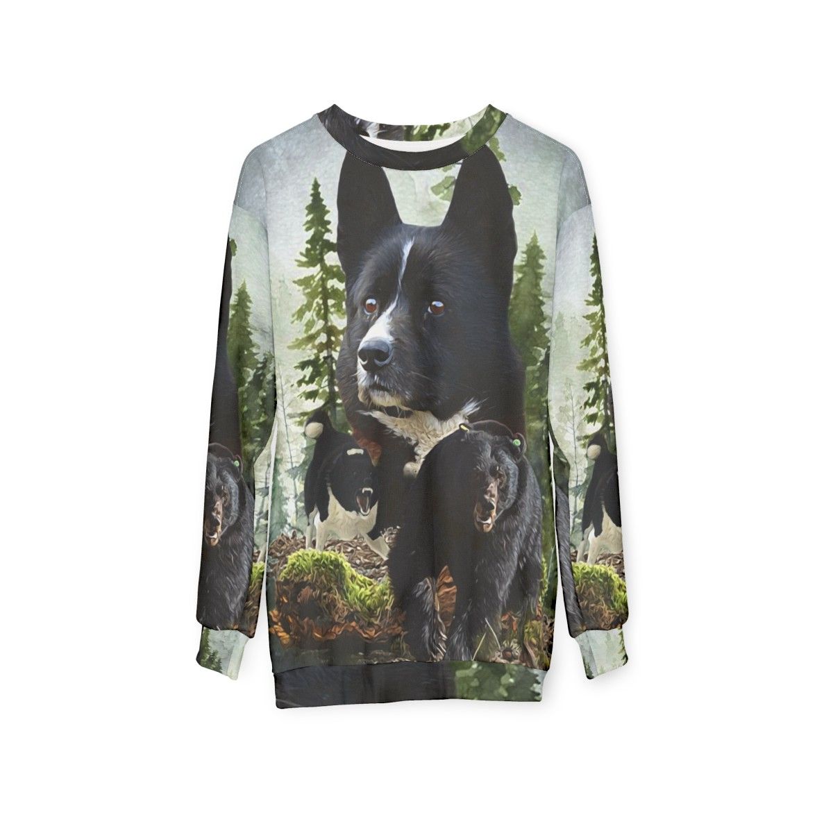 Karelian Bear Dog Hunting Sweatshirt - hanging