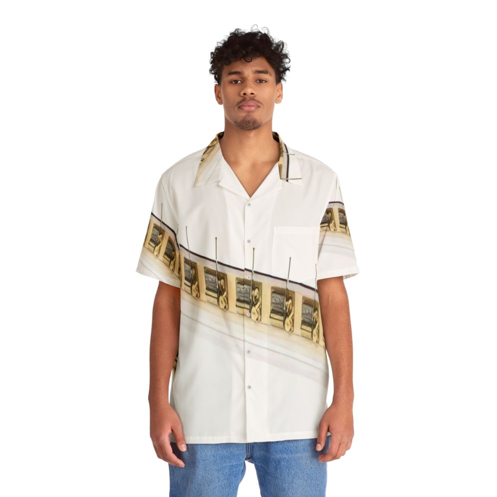 Avant Garde Hawaiian Shirt with Experimental Music and Conceptual Art Motifs - People Front