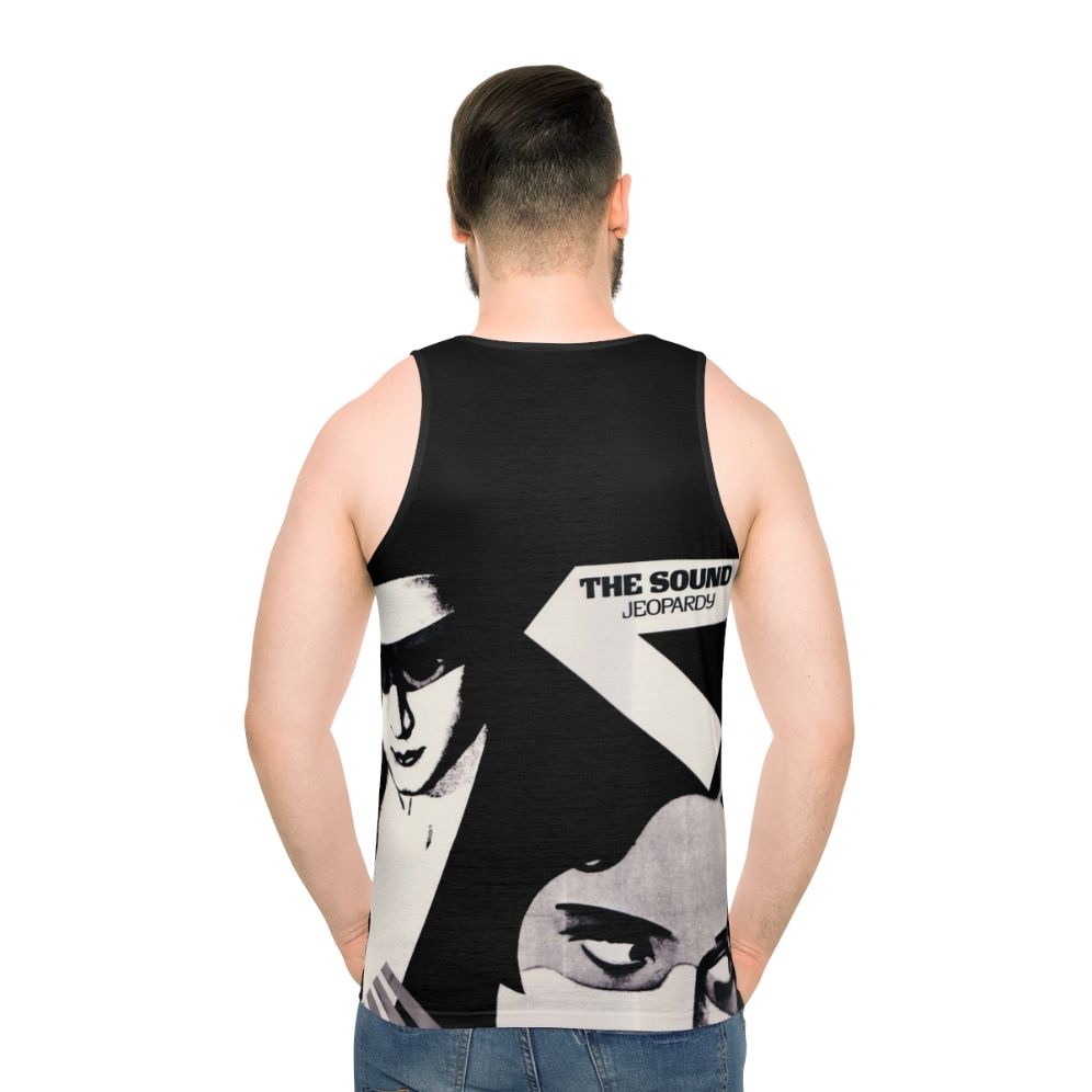 Retro 80s The Sound Jeopardy Icon Unisex Tank Top - men back