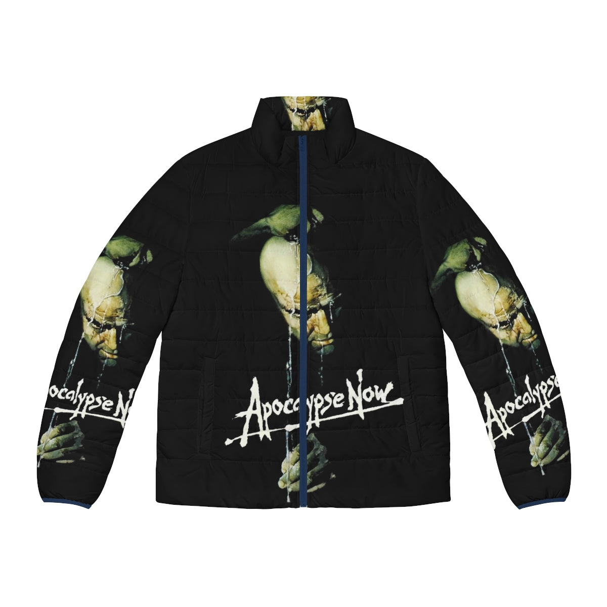 A puffer jacket inspired by the iconic film Apocalypse Now, featuring the horror of the Vietnam War.