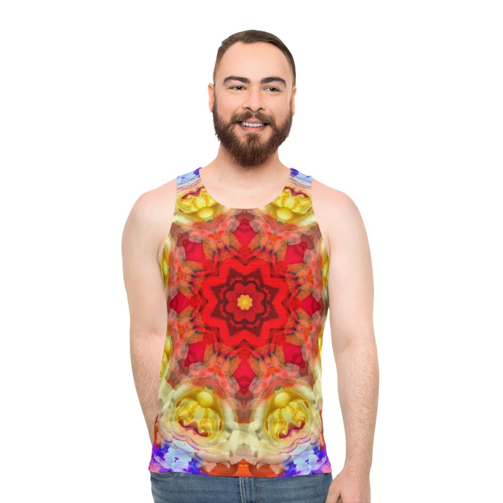 Spiritual rose unisex tank top - men