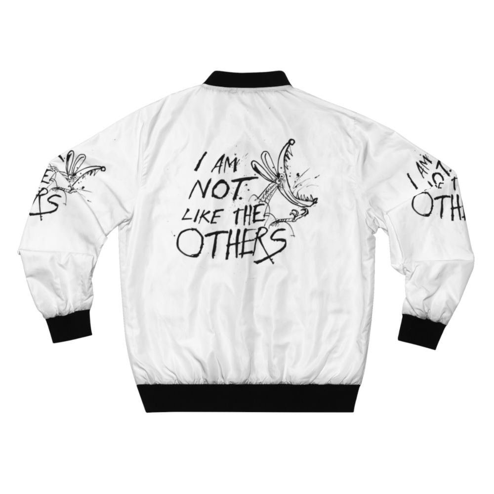 Gonzo-inspired bomber jacket with Ralph Steadman's iconic mouse illustration - Back