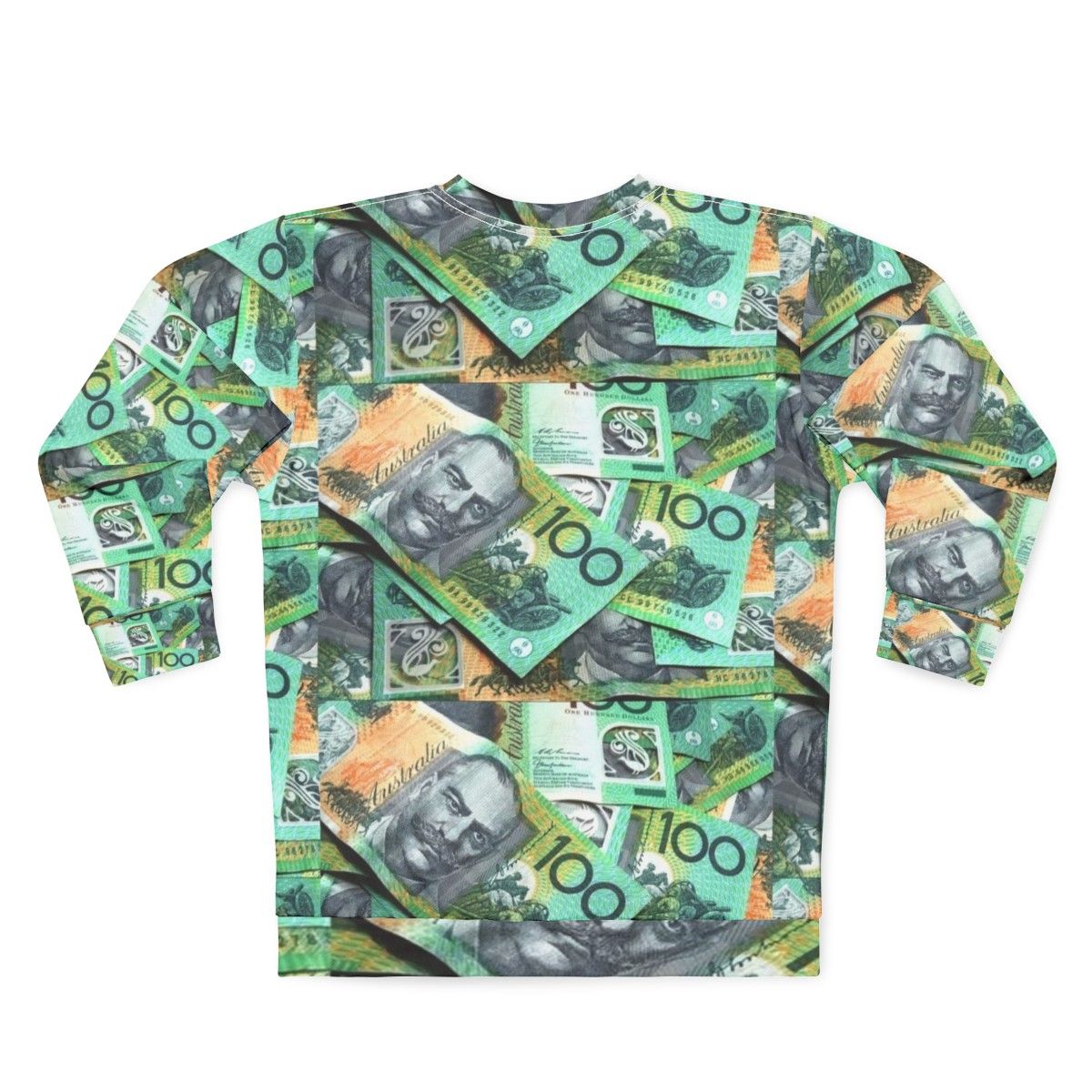 Australian 100 Dollar Notes Sweatshirt - Back