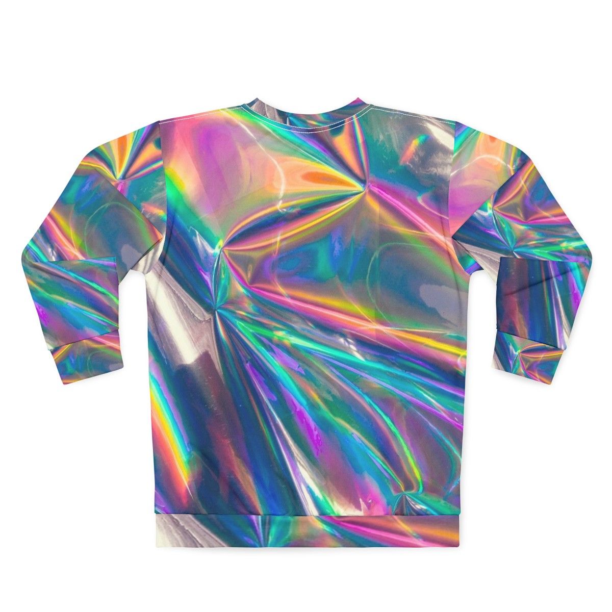 Colorful high-quality holographic sweatshirt - Back