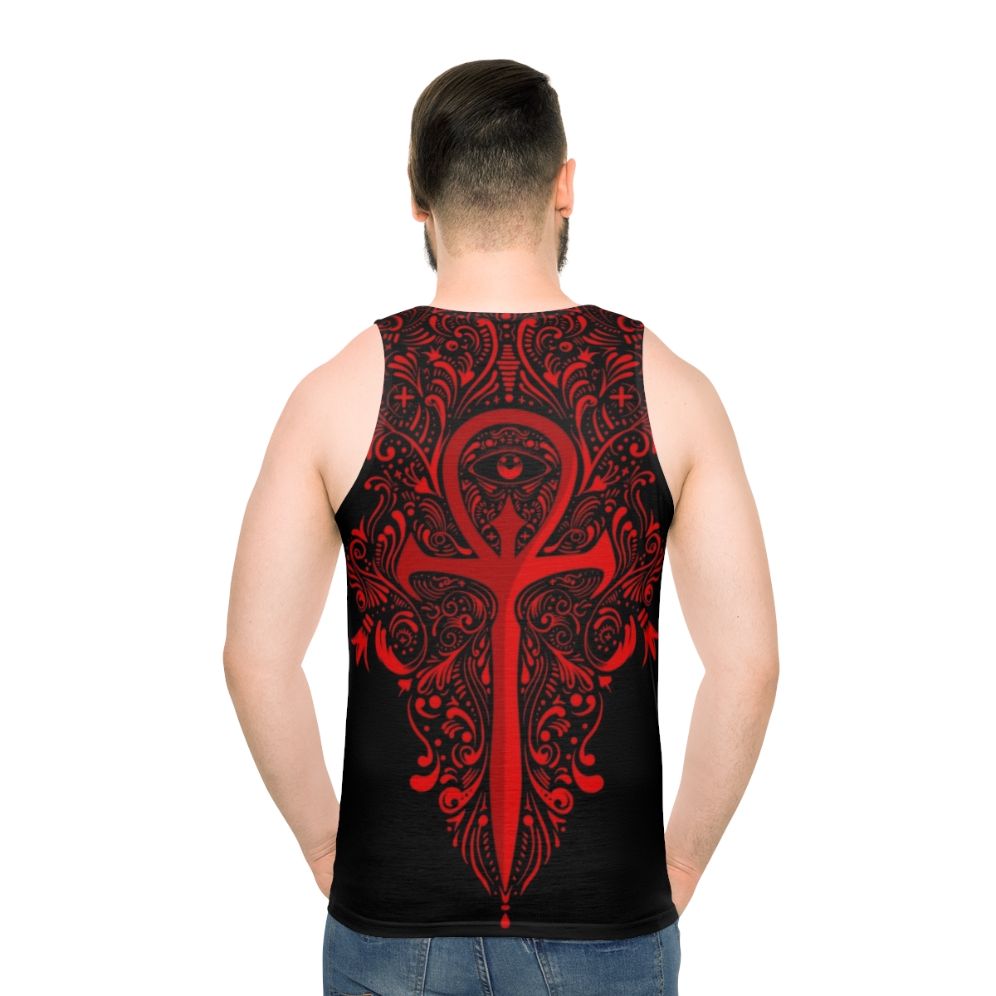 Unisex gothic vampire tank top - men back