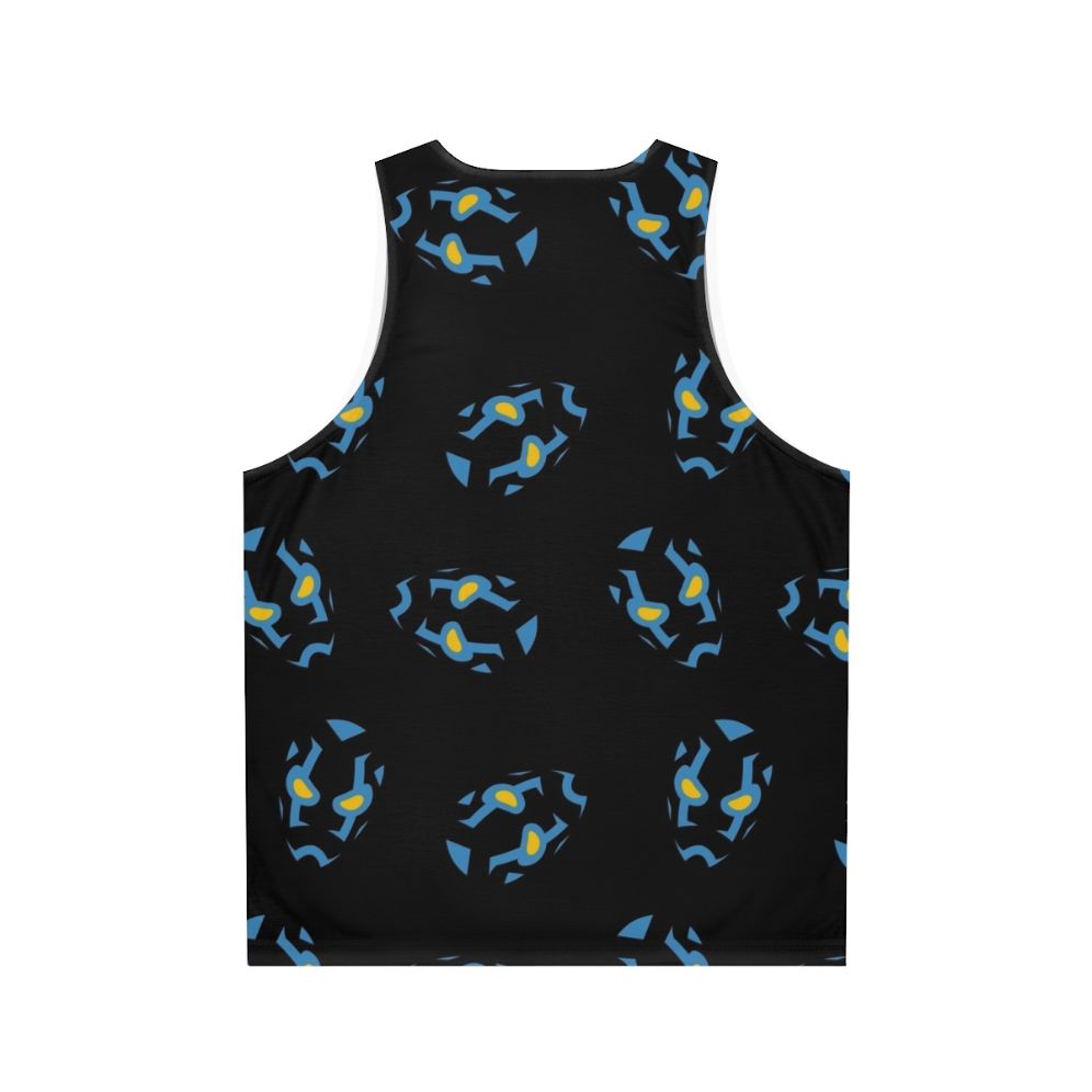 Minimalist Blue Beetle Unisex DC Comics Tank Top - Back