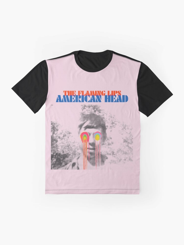 The Flaming Lips American Head Graphic T-Shirt - Flat lay