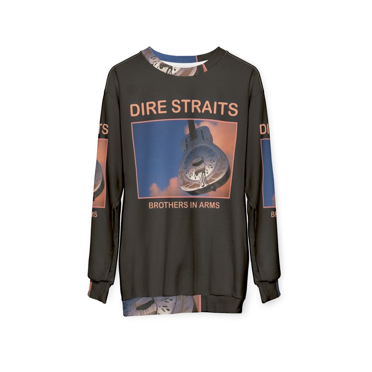 Dire Straits Sweatshirt - Vintage Graphic Design - hanging