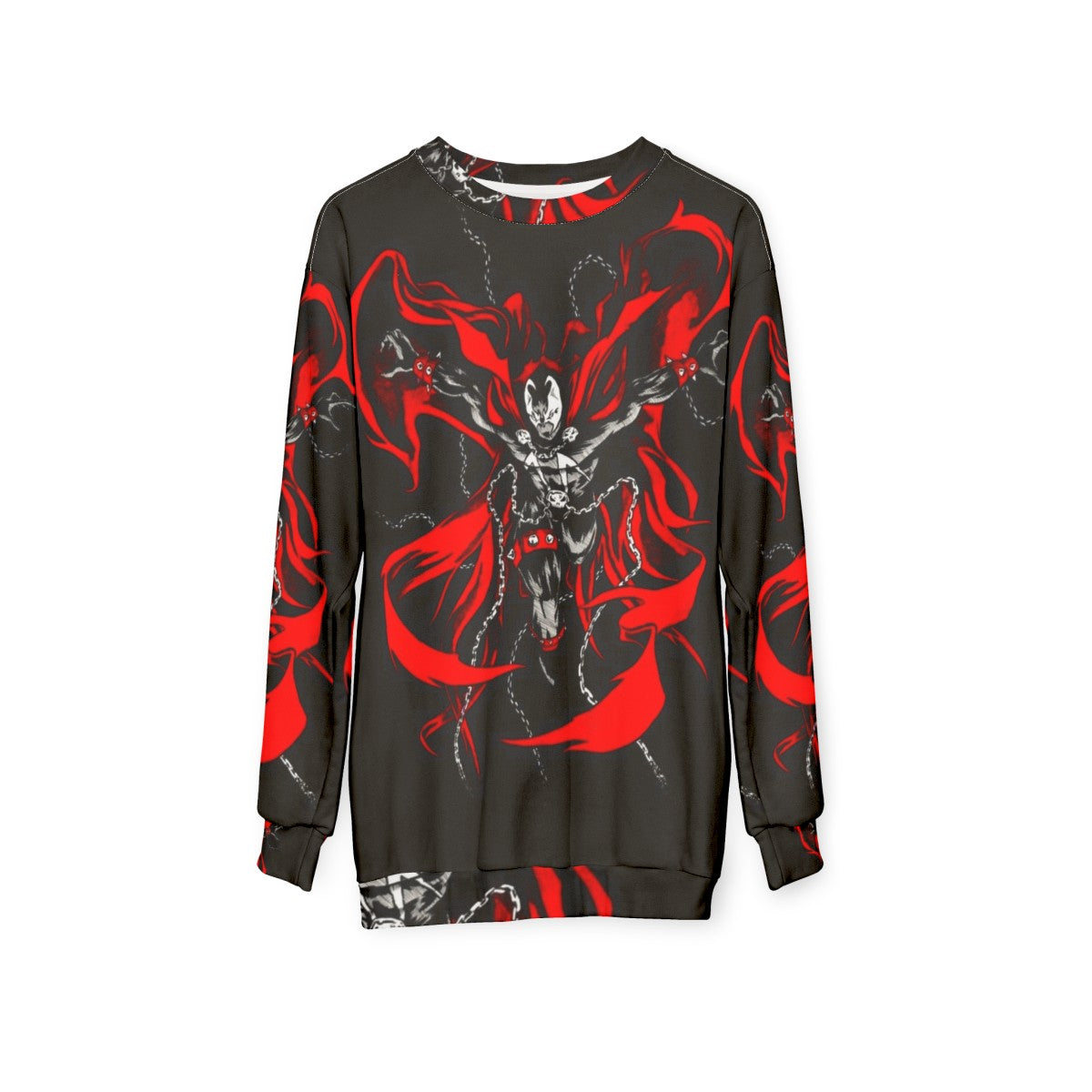 Hellspawn comics-inspired superhero sweatshirt - hanging