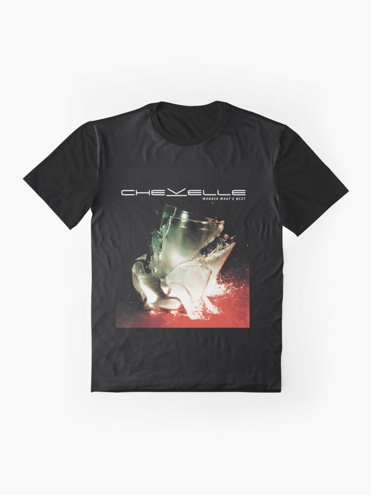 Chevelle band graphic t-shirt featuring the band's logo and artwork - Flat lay