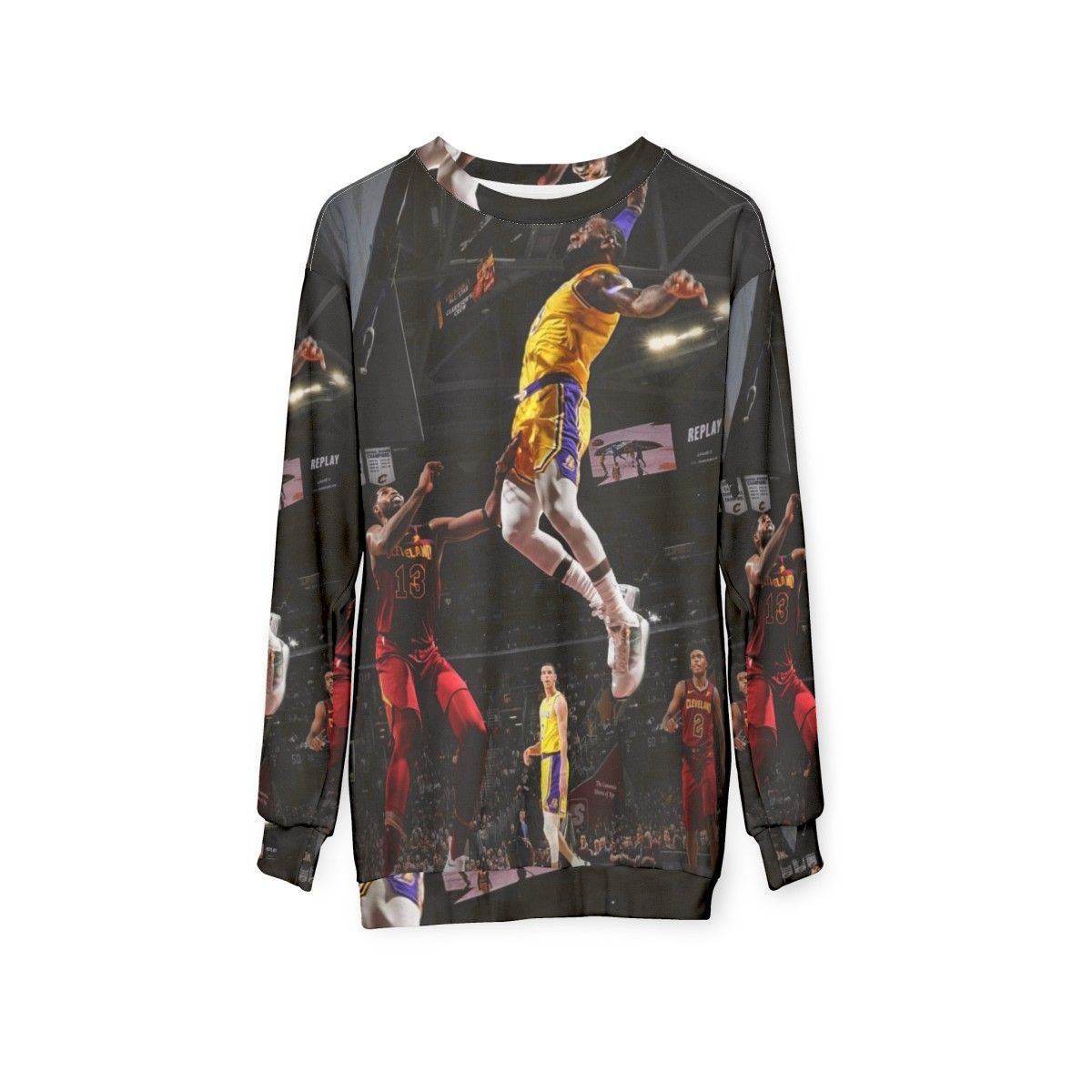 Dunk James High Basketball Sweatshirt - hanging