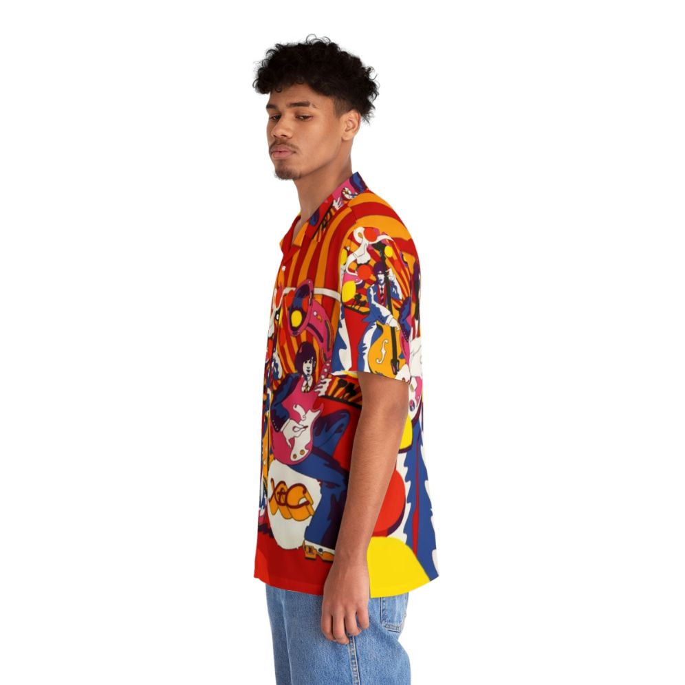 Vibrant Hawaiian XTC shirt with tropical print design - People Left