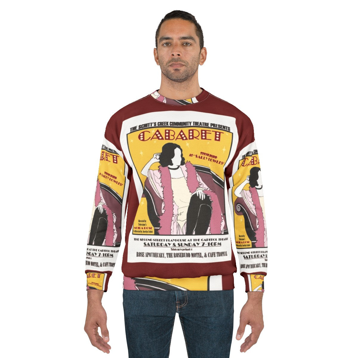 Schitt's Creek Cabaret Sweatshirt featuring the Schitt's Creek logo - men