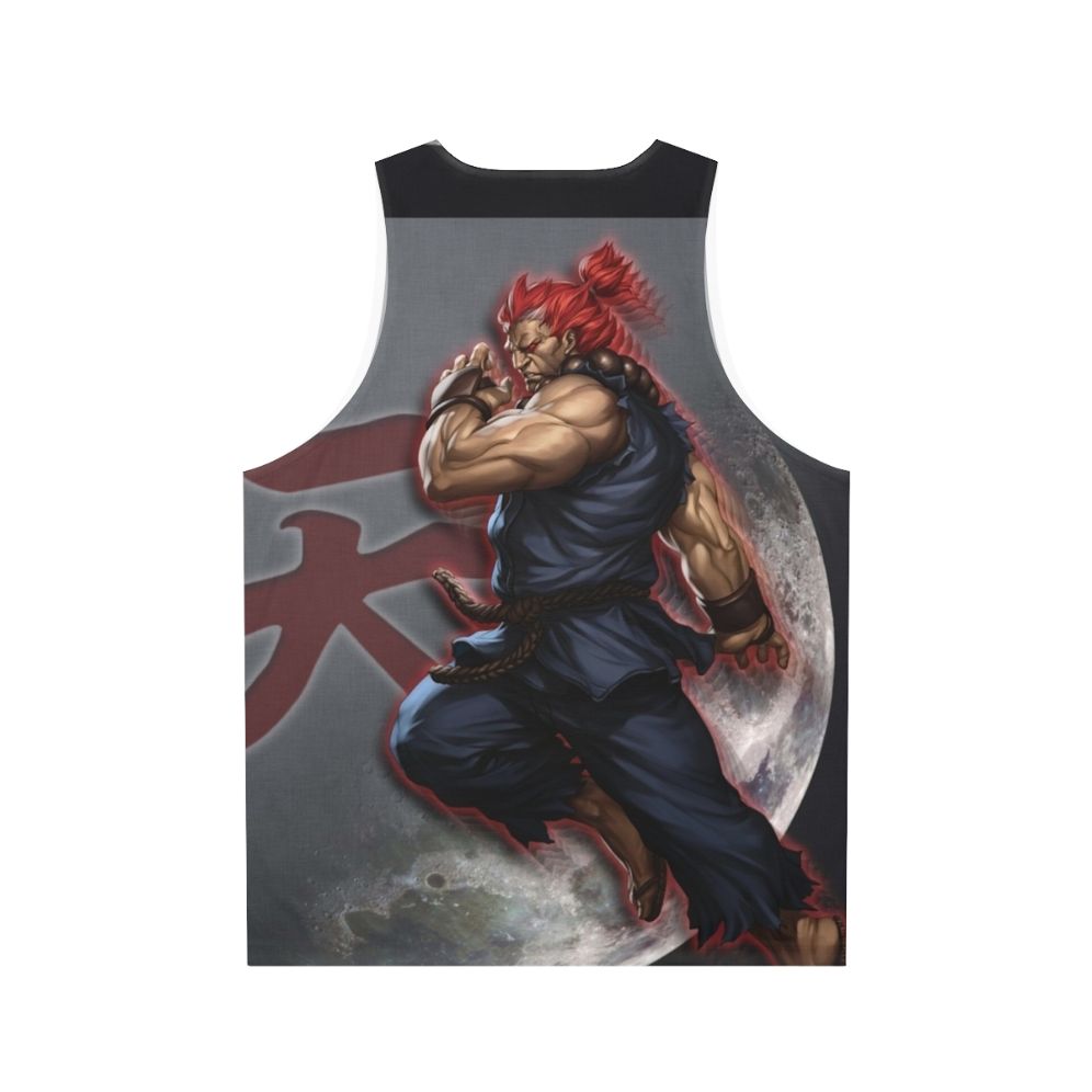 Akuma unisex athletic tank top with graphic design - Back