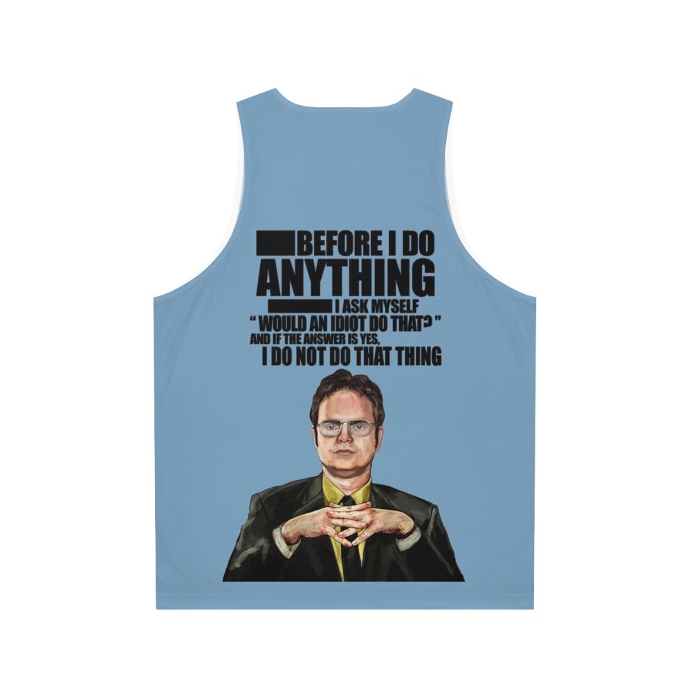 The Office Dwight K. Schrute Unisex Tank Top - Back