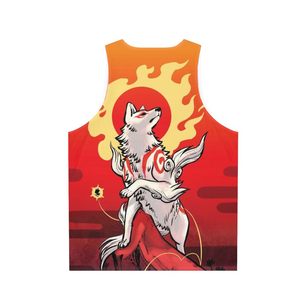 Amaterasu Sun Deity Unisex Tank Top - Back