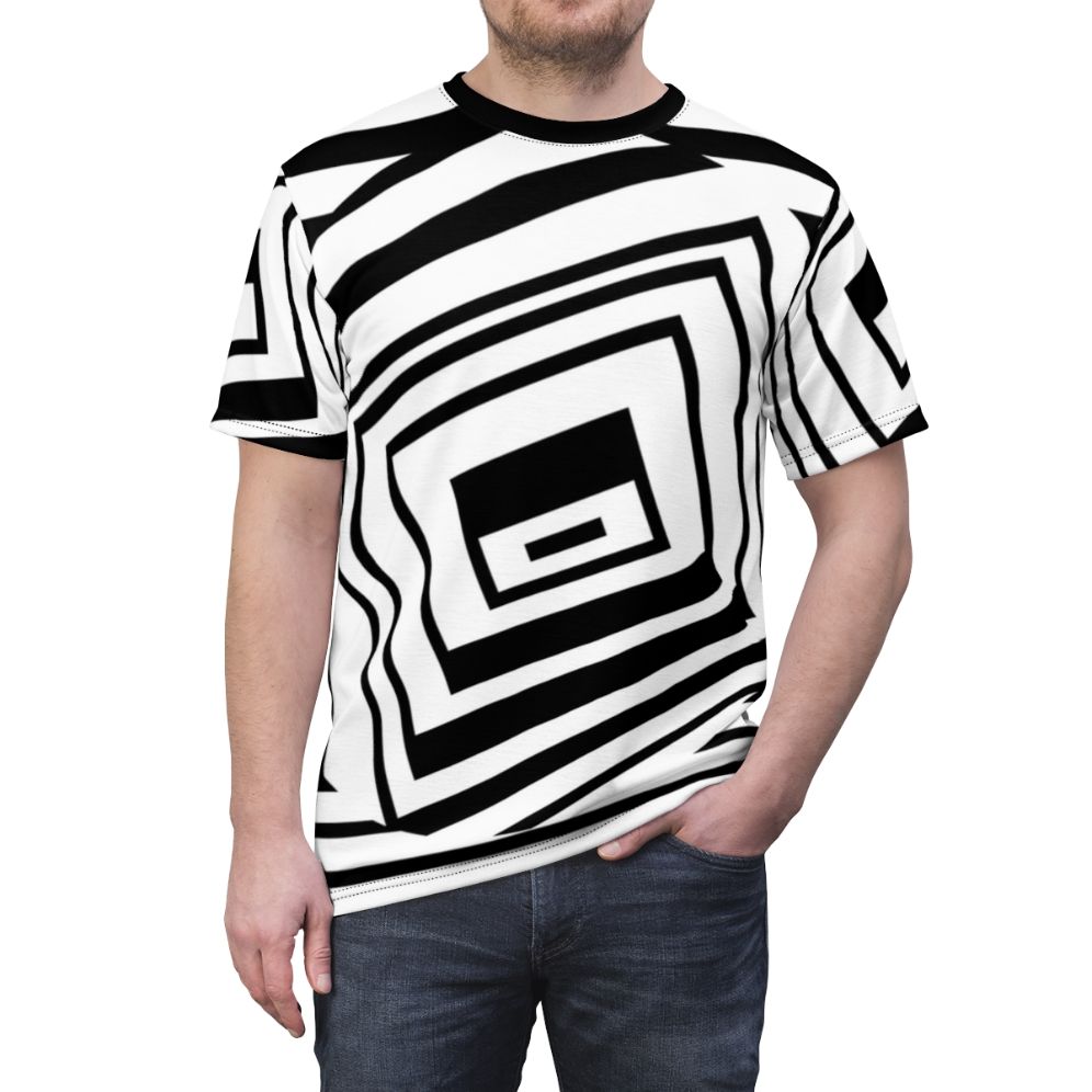 Objet D Ardis AOP T-shirt featuring a unique graphic design - men front