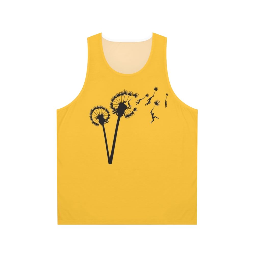 Dandelion people flight unisex tank top