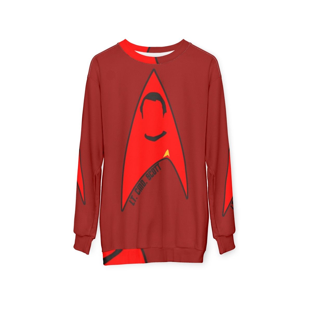 Lt Commander Scott Star Trek Sweatshirt - hanging