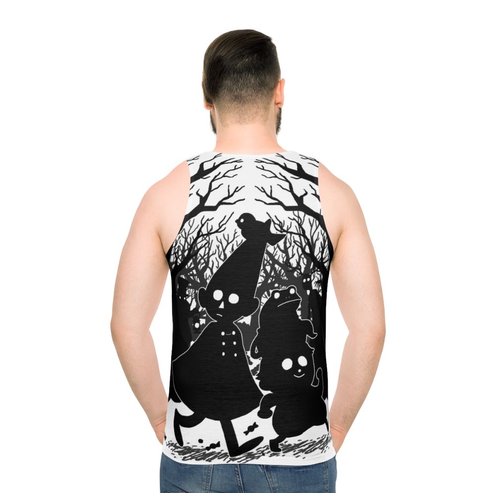 Over The Garden Wall Adelaide Parade Unisex Tank Top featuring Wirt and Greg - men back